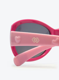 Óculos de Sol AZAK S828 C30 Oval Rosa Escuro e Rosa Bebê - foto 4