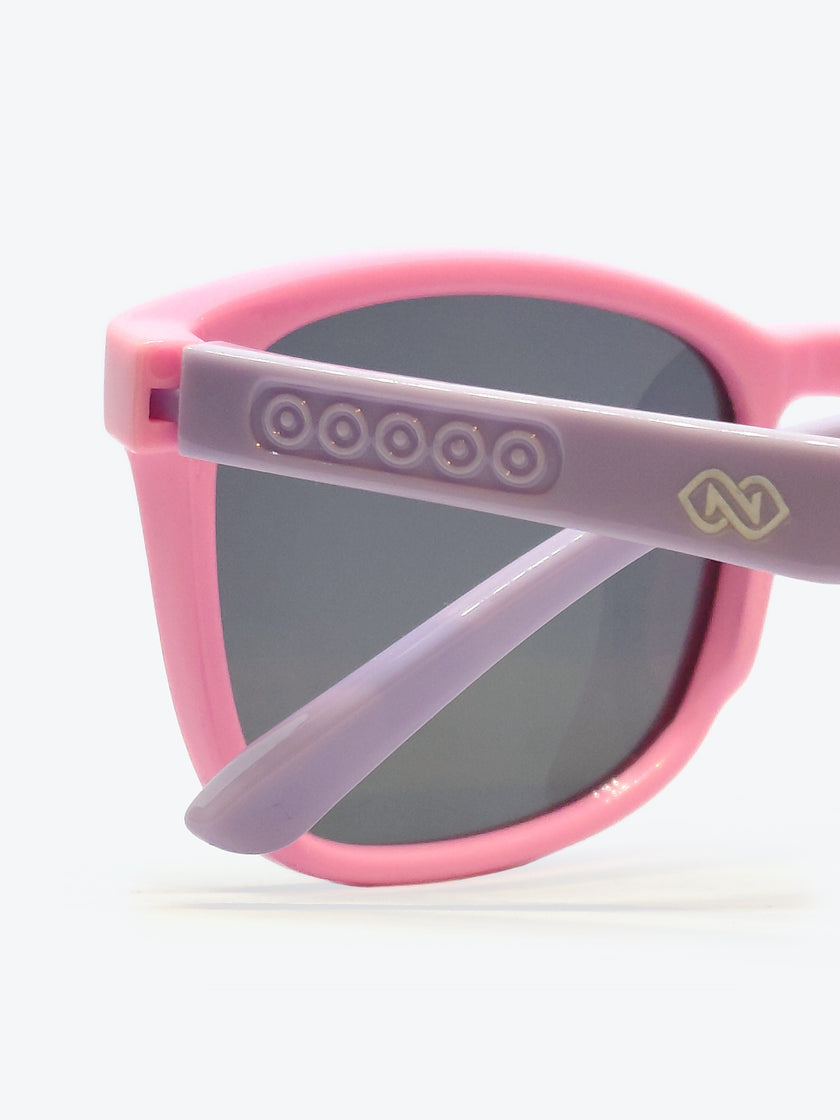 Óculos de Sol AZAK S829 Quadrado Rosa Bebê e Roxo - foto 4