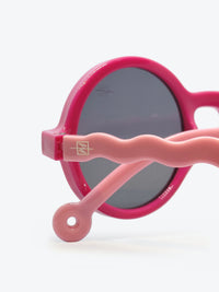 Óculos de Sol AZAK S8315 C30 Redondo Rosa e Rosa Escuro - foto 4