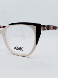 AZAK B-2139 creme e tartaruga - ângulo