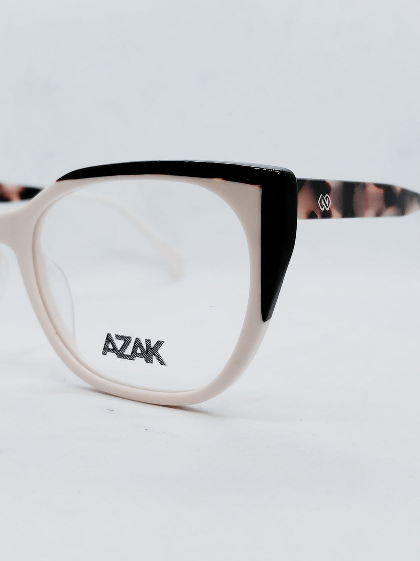 AZAK B-2139 creme e tartaruga - ângulo