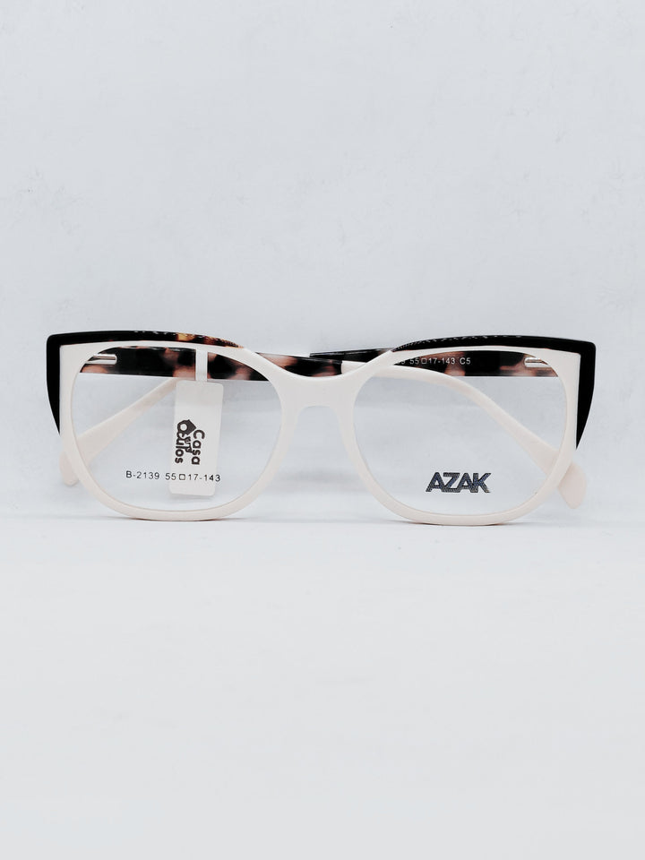 AZAK B-2139 creme e tartaruga - frente