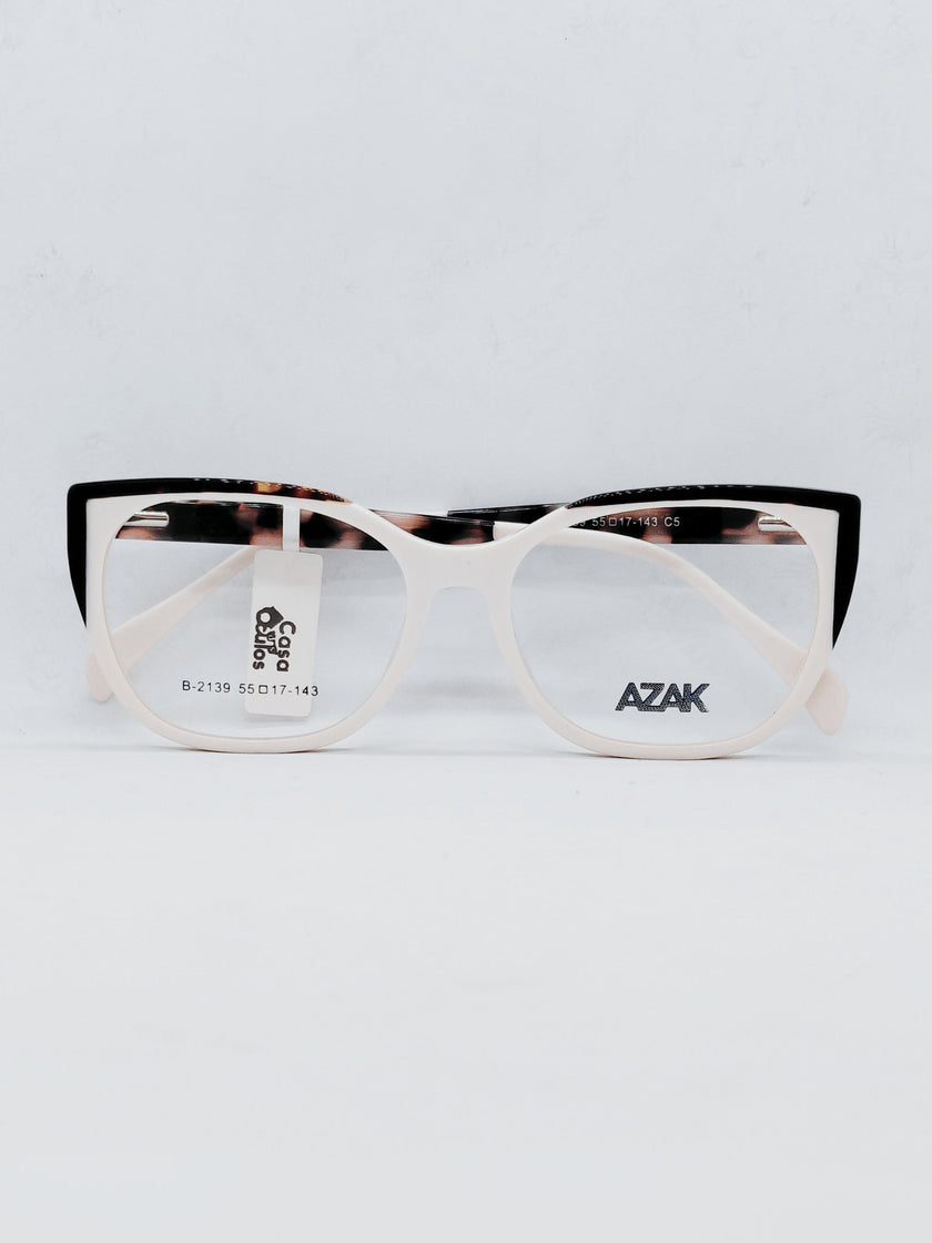 AZAK B-2139 creme e tartaruga - frente