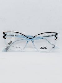 AZAK B-2130 azul e tartaruga - frente