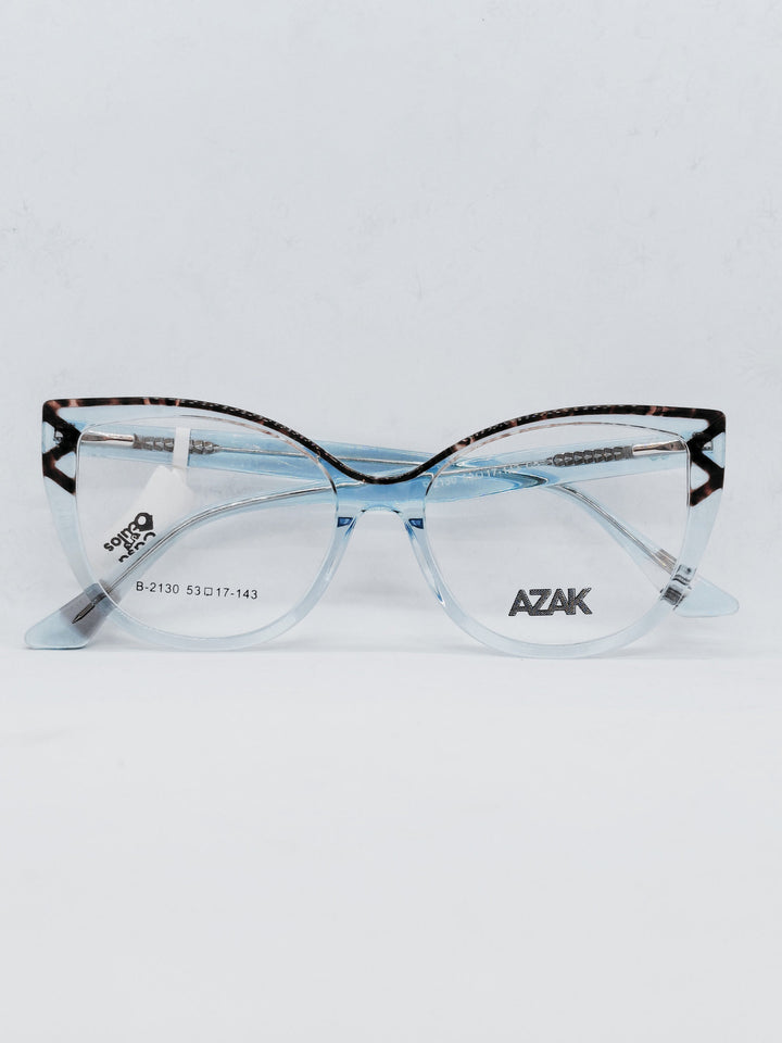 AZAK B-2130 azul e tartaruga - frente