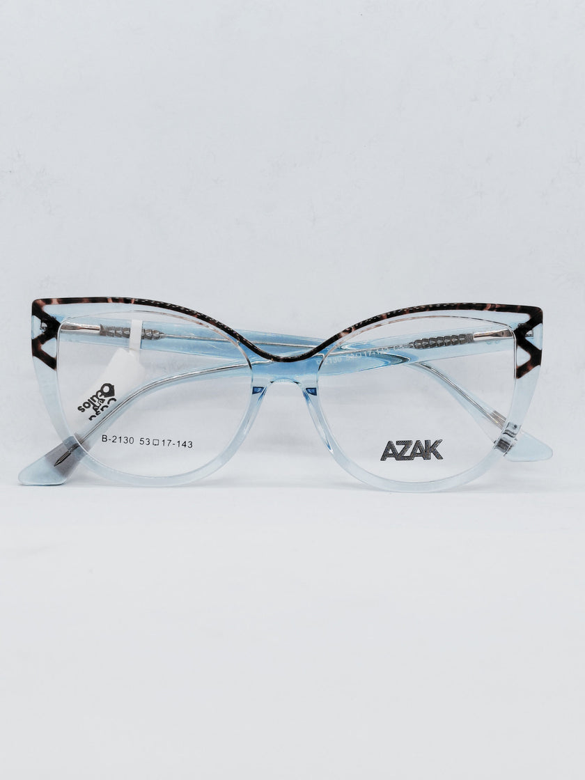 AZAK B-2130 azul e tartaruga - frente