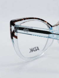 AZAK B-2130 azul e tartaruga - haste