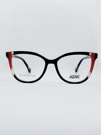 AZAK B-2134 preto e vermelho - dobrado