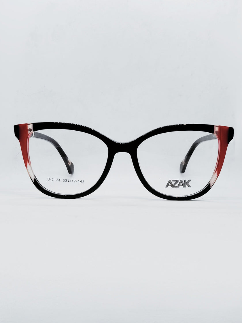 AZAK B-2134 preto e vermelho - dobrado