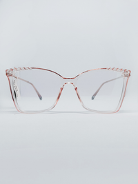 Armação Feminina BR6060 Quadrada Cristal e Rosé