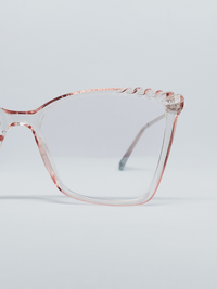 Armação Feminina BR6060 Quadrada Cristal e Rosé