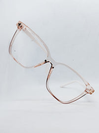 Armação Feminina BS9082 Quadrada Rosé Translúcida