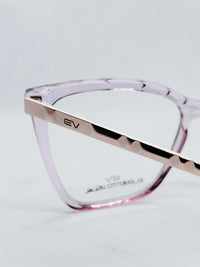 Óculos de Grau Elemento Visual CF-A5081 Quadrado Rosa