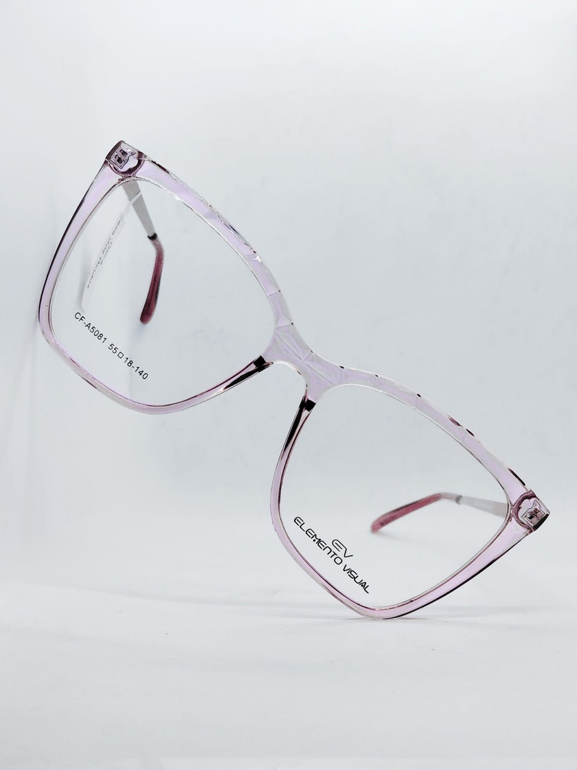 Óculos de Grau Elemento Visual CF-A5081 Quadrado Rosa