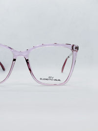 Óculos de Grau Elemento Visual CF-A5081 Quadrado Rosa
