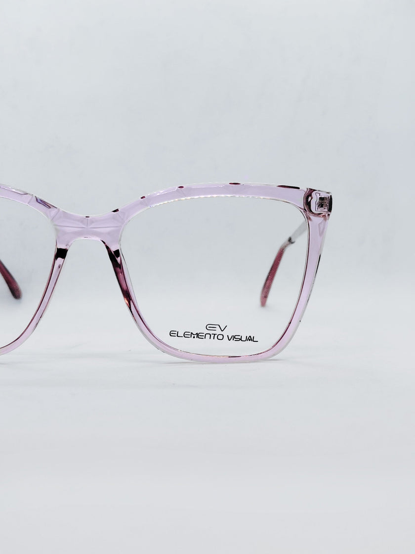 Óculos de Grau Elemento Visual CF-A5081 Quadrado Rosa
