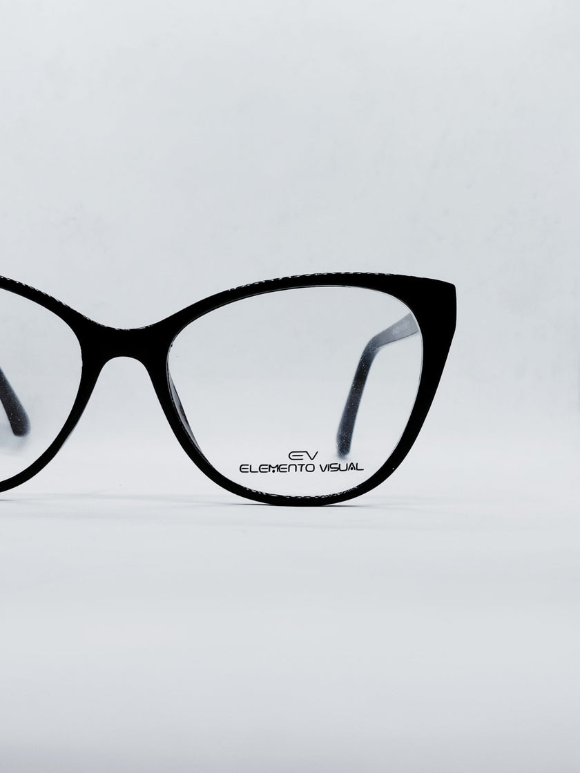 Óculos de Grau Elemento Visual CF-A5209 Gatinho Preto