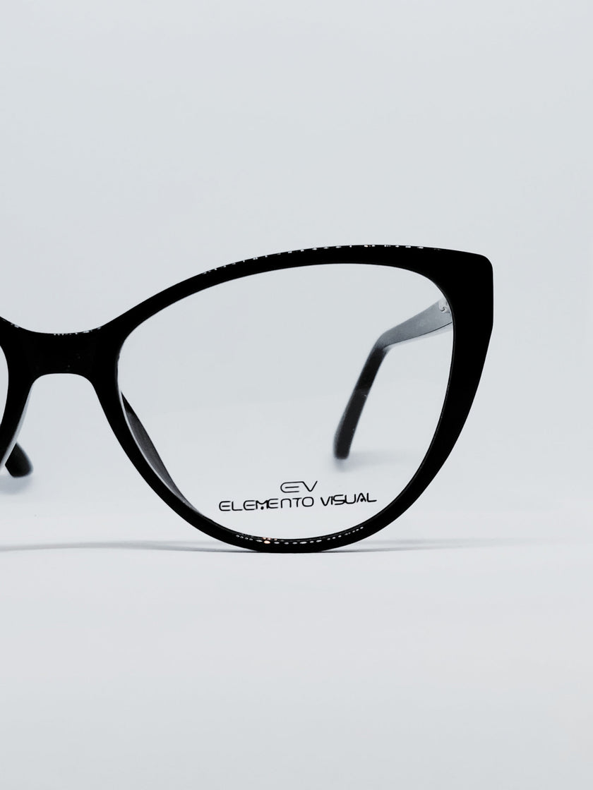 Armação Feminina Elemento Visual CF-A5243 Gatinho Preto