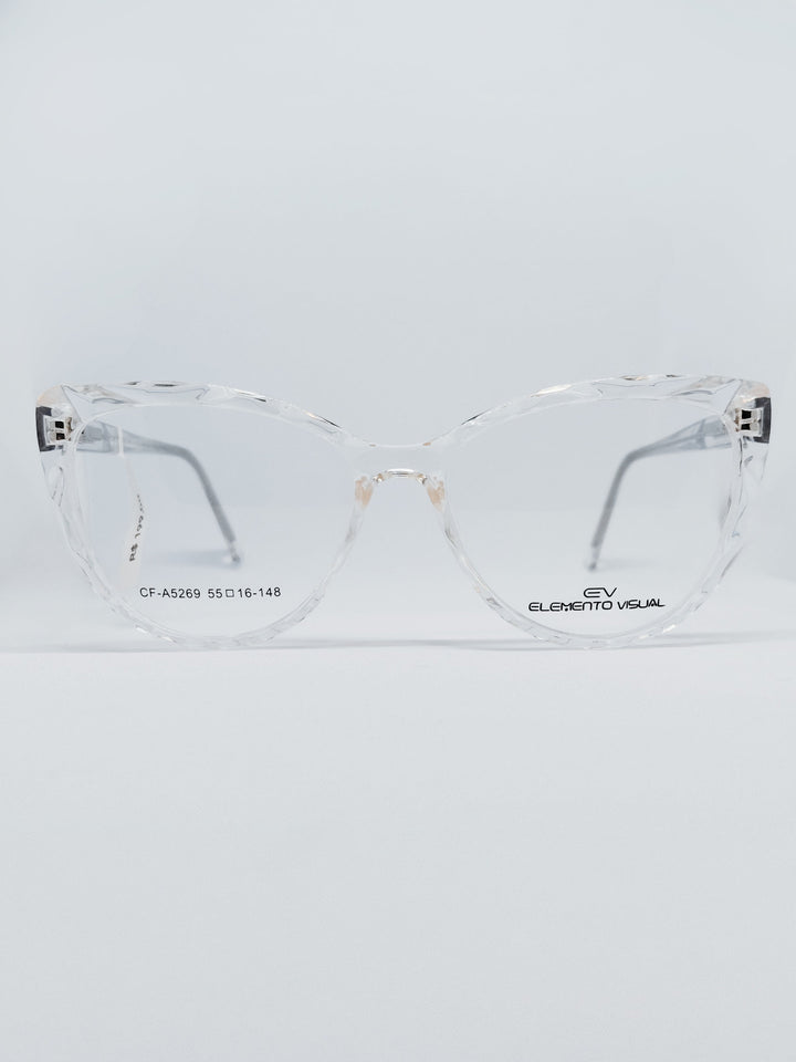 Armação Feminina Elemento Visual CF-A5269 Gatinho Cristal