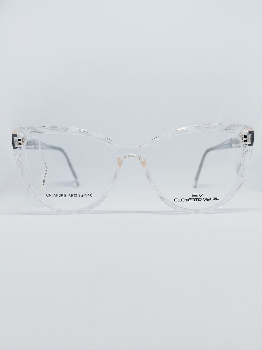 Armação Feminina Elemento Visual CF-A5269 Gatinho Cristal
