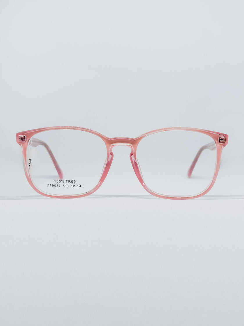 Óculos DT9037 rosé - frente detalhe