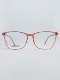 Armação Feminina DT9032 Retangular Rosé Translúcido