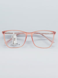 Armação Feminina DT9032 Retangular Rosé Translúcido