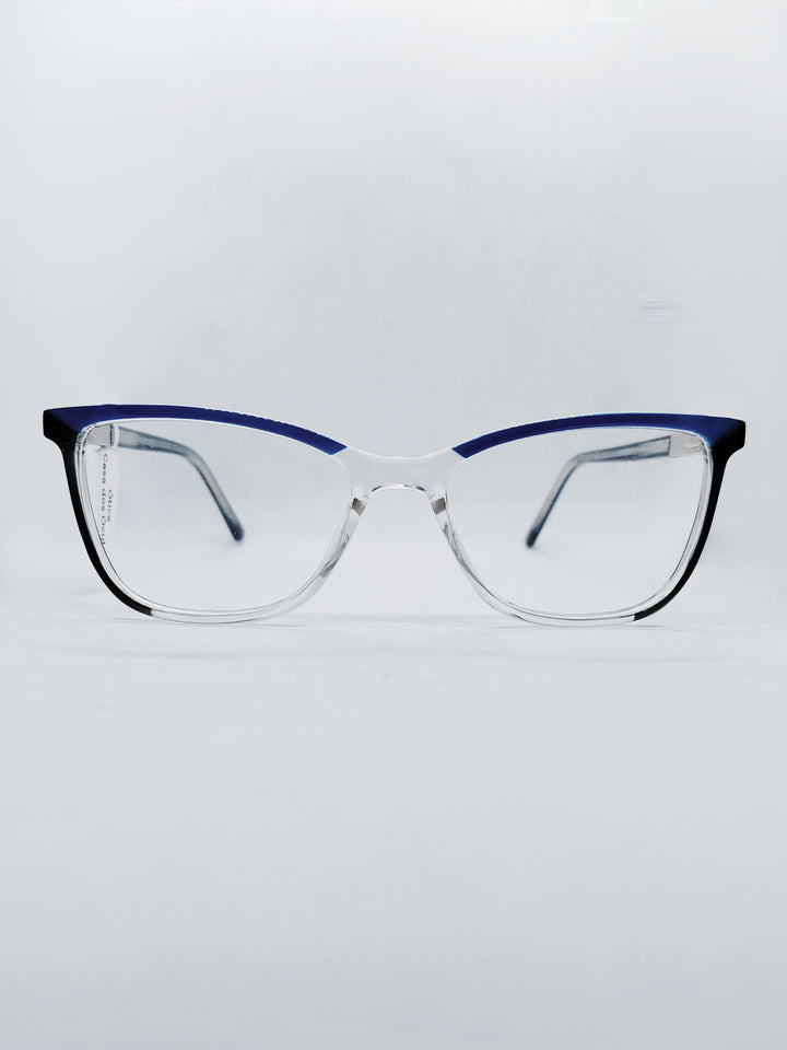 Óculos 0633363 azul e cristal - frente