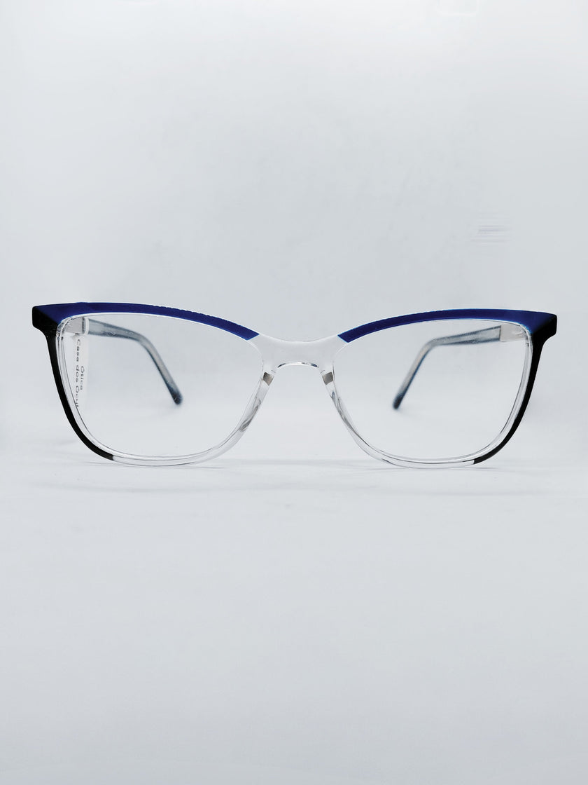 Óculos 0633363 azul e cristal - frente
