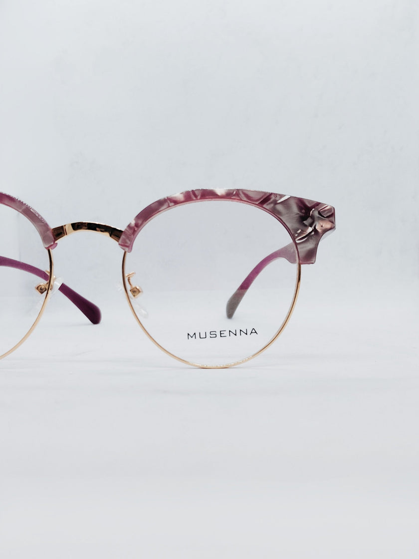 Óculos de Grau MUSENNA 2961 Redondo Roxo