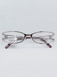 Armação Feminina GP2519 oval rosé - frente com hastes