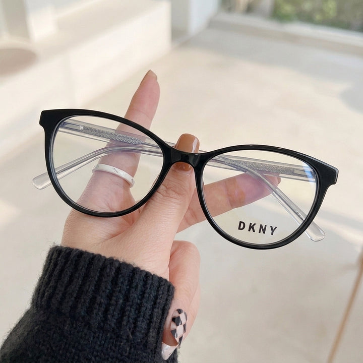 Armação Feminina DKNY DK5039 Oval Preto - na mão
