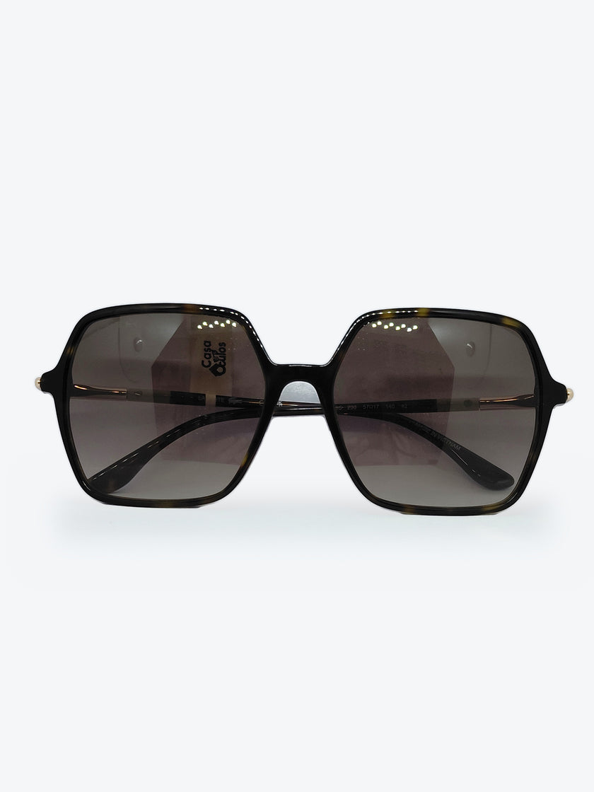 Óculos de Sol Lacoste L6079S Geométrico ou Sextavado Tartaruga - foto 1