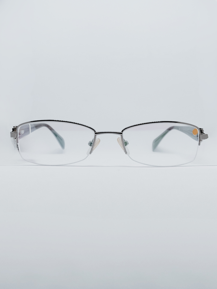 Armação MC2104 Italian Design Retangular Prata
