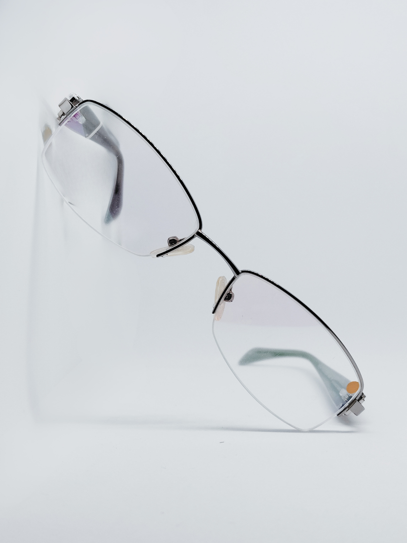 Armação MC2104 Italian Design Retangular Prata