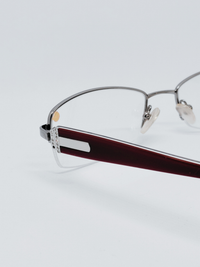 Armação MC2104 Italian Design Retangular Prata