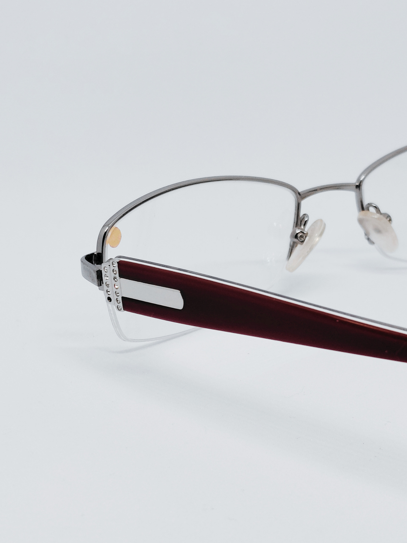 Armação MC2104 Italian Design Retangular Prata