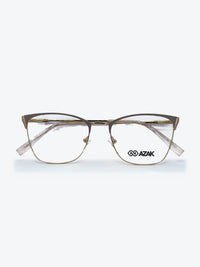 Armação Feminina AZAK SZ4305 C1 Gatinho Dourado, Bege e Rosa com Clip-on - foto 7