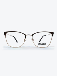 Armação Feminina AZAK SZ4305 C2 Gatinho Marrom e Dourado com Clip-on - foto 8