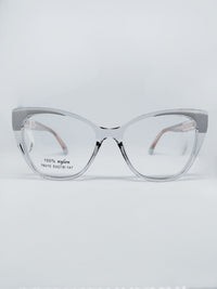Óculos de Grau 76015 Gatinho Cristal e Cinza — frente