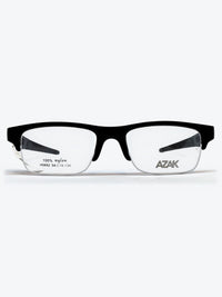 Armação Masculina AZAK H0692 Meio Aro (fio de nylon) Preto - foto 1
