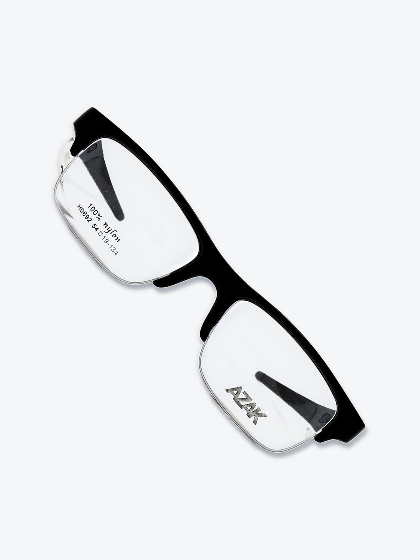 Armação Masculina AZAK H0692 Meio Aro (fio de nylon) Preto - foto 5