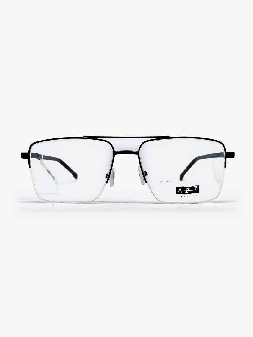 Armação Masculina AZAK HZ7847 Meio Aro (fio de nylon) Preto - foto 1