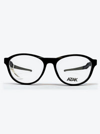 Armação Masculina AZAK FZ7806 Oval Preto e Cinza - foto 1