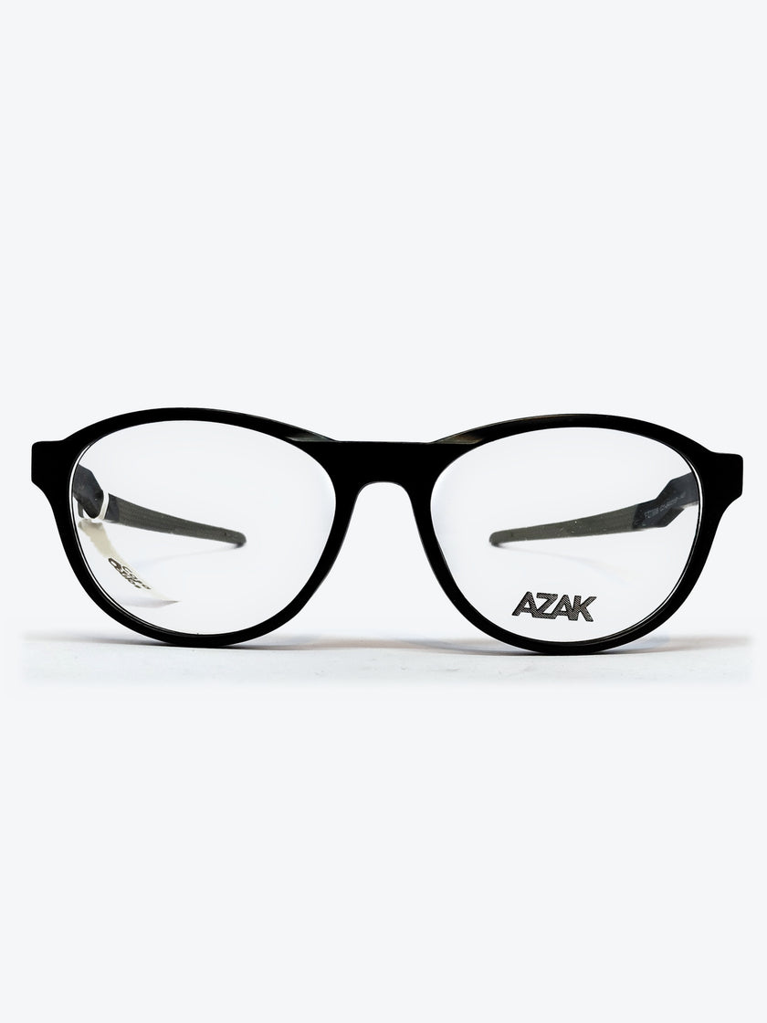 Armação Masculina AZAK FZ7806 Oval Preto e Cinza - foto 1