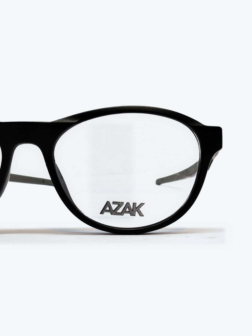 Armação Masculina AZAK FZ7806 Oval Preto e Cinza - foto 3