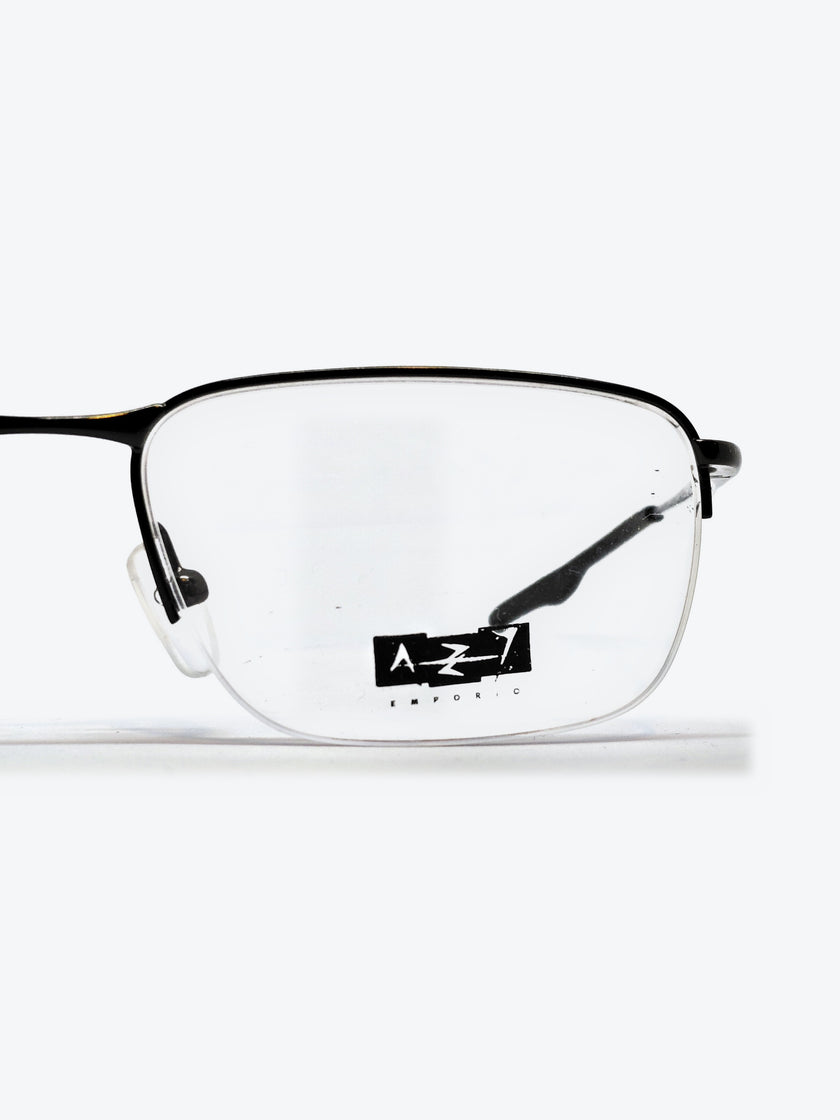 Armação Masculina AZAK YZ4208 Meio Aro (fio de nylon) Preto - foto 3