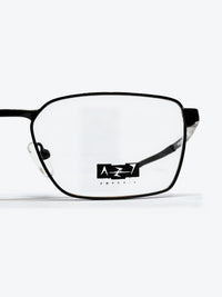 Armação Masculina AZAK YZ4210 Retangular Cinza e Preto - foto 3