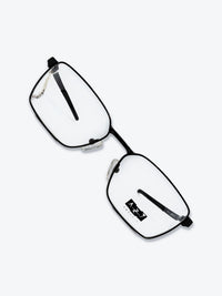 Armação Masculina AZAK YZ4210 Retangular Cinza e Preto - foto 5
