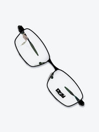 Armação Masculina YZ24192 Retangular Cinza e Preto - foto 5
